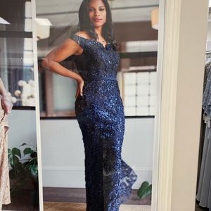 Elegant Blue dress formal evening